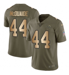 Youth Nike Los Angeles Rams #44 Jacob McQuaide Limited Olive/Gold 2017 Salute to Service NFL Jersey