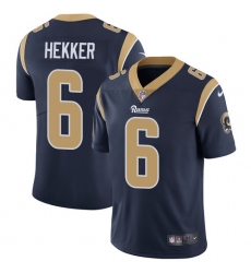 Youth Nike Los Angeles Rams #6 Johnny Hekker Navy Blue Team Color Vapor Untouchable Limited Player NFL Jersey