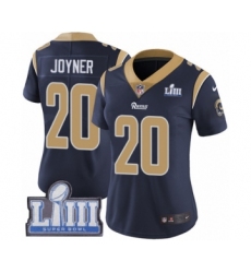 Women's Nike Los Angeles Rams #20 Lamarcus Joyner Navy Blue Team Color Vapor Untouchable Limited Player Super Bowl LIII Bound NFL Jersey