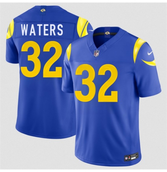 Men's Los Angeles Rams #32 Jordan Waters Royal 2026 F.U.S.E. Vapor Limited Football Stitched Jersey