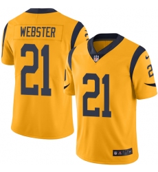 Youth Nike Los Angeles Rams #21 Kayvon Webster Limited Gold Rush Vapor Untouchable NFL Jersey