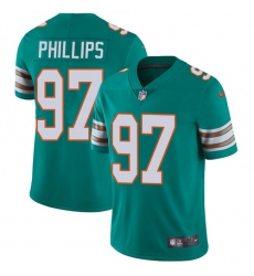 Men's Nike Miami Dolphins #97 Jordan Phillips Aqua Green Alternate Vapor Untouchable Limited Player NFL Jersey