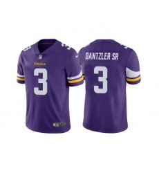 Men's Minnesota Vikings #3 Cameron Dantzler Purple Vapor Untouchable Stitched Jersey