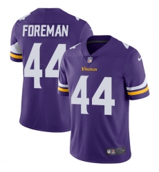 Men's Nike Minnesota Vikings #44 Chuck Foreman Purple Team Color Vapor Untouchable Limited Player NFL Jersey