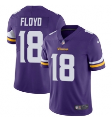 Youth Nike Minnesota Vikings #18 Michael Floyd Purple Team Color Vapor Untouchable Limited Player NFL Jersey