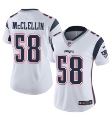 Women's Nike New England Patriots #58 Shea McClellin White Vapor Untouchable Limited Player NFL Jersey