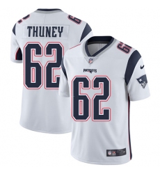 Youth Nike New England Patriots #62 Joe Thuney White Vapor Untouchable Limited Player NFL Jersey
