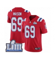Youth Nike New England Patriots #69 Shaq Mason Red Alternate Vapor Untouchable Limited Player Super Bowl LIII Bound NFL Jersey