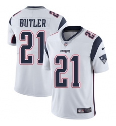 Youth Nike New England Patriots #21 Malcolm Butler White Vapor Untouchable Limited Player NFL Jersey