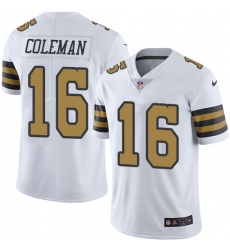 Youth Nike New Orleans Saints #16 Brandon Coleman Limited White Rush Vapor Untouchable NFL Jersey