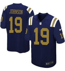 Youth Nike New York Jets #19 Keyshawn Johnson Limited Navy Blue Alternate NFL Jersey