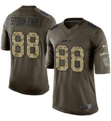 Men's Nike New York Jets #88 Austin Seferian-Jenkins Elite Green Salute to Service NFL Jersey