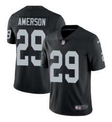 Men's Nike Oakland Raiders #29 David Amerson Black Team Color Vapor Untouchable Limited Player NFL Jersey