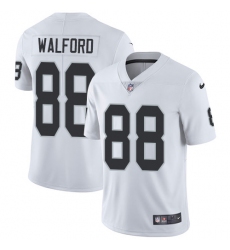 Men's Nike Oakland Raiders #88 Clive Walford White Vapor Untouchable Limited Player NFL Jersey