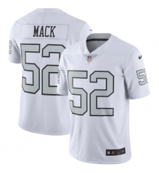 Youth Nike Oakland Raiders #52 Khalil Mack Limited White Rush Vapor Untouchable NFL Jersey