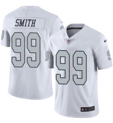 Men's Nike Oakland Raiders #99 Aldon Smith Limited White Rush Vapor Untouchable NFL Jersey
