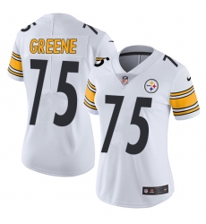 Women's Nike Pittsburgh Steelers #75 Joe Greene White Vapor Untouchable Limited Player NFL Jersey