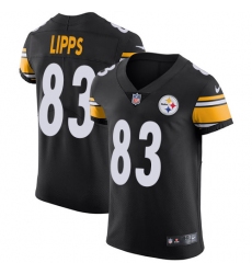 Men's Nike Pittsburgh Steelers #83 Louis Lipps Black Team Color Vapor Untouchable Elite Player NFL Jersey