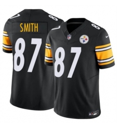 Men's Pittsburgh Steelers #87 Brandon Smith Black 2026 F.U.S.E. Vapor Limited Football Stitched Jersey