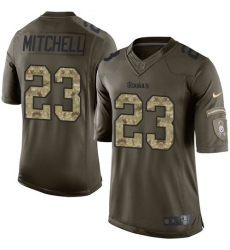 Men's Nike Pittsburgh Steelers #23 Mike Mitchell Elite Green Salute to Service NFL Jersey