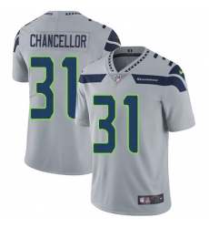 Men's Nike Seattle Seahawks #31 Kam Chancellor Grey Alternate Vapor Untouchable Limited Player NFL Jersey