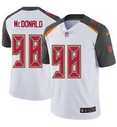 Men's Nike Tampa Bay Buccaneers #98 Clinton McDonald White Vapor Untouchable Limited Player NFL Jersey