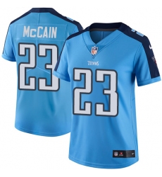 Women's Nike Tennessee Titans #23 Brice McCain Light Blue Team Color Vapor Untouchable Limited Player NFL Jersey