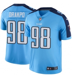 Men's Nike Tennessee Titans #98 Brian Orakpo Light Blue Team Color Vapor Untouchable Limited Player NFL Jersey