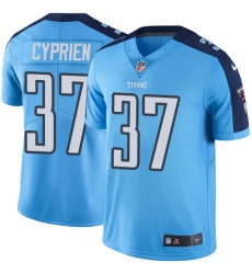 Men's Nike Tennessee Titans #37 Johnathan Cyprien Light Blue Team Color Vapor Untouchable Limited Player NFL Jersey