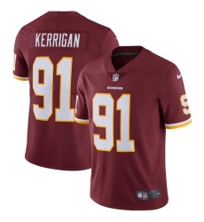 Men's Nike Washington Redskins #91 Ryan Kerrigan Burgundy Red Team Color Vapor Untouchable Limited Player NFL Jersey