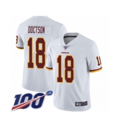 Youth Washington Redskins #18 Josh Doctson White Vapor Untouchable Limited Player 100th Season Football Jersey