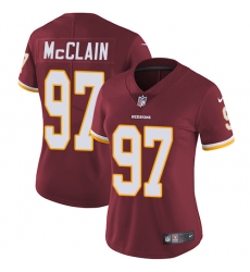 Women's Nike Washington Redskins #97 Terrell McClain Burgundy Red Team Color Vapor Untouchable Limited Player NFL Jersey