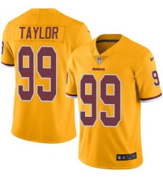 Men's Nike Washington Redskins #99 Phil Taylor Limited Gold Rush Vapor Untouchable NFL Jersey