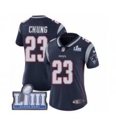 Women's Nike New England Patriots #23 Patrick Chung Navy Blue Team Color Vapor Untouchable Limited Player Super Bowl LIII Bound NFL Jersey