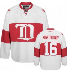 Men's Reebok Detroit Red Wings #16 Vladimir Konstantinov Authentic White Third NHL Jersey