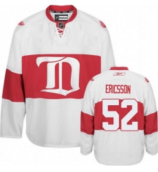 Women's Reebok Detroit Red Wings #52 Jonathan Ericsson Authentic White Third NHL Jersey