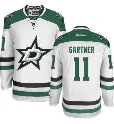 Women's Reebok Dallas Stars #11 Mike Gartner Authentic White Away NHL Jersey