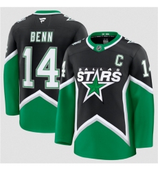 Men's Dallas Stars #14 Jamie Benn Black 2025-26 Alternate Stitched Hockey Jersey