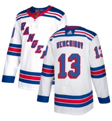 Youth Reebok New York Rangers #13 Sergei Nemchinov Authentic White Away NHL Jersey