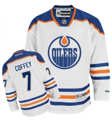 Women's Reebok Edmonton Oilers #7 Paul Coffey Authentic White Away NHL Jersey