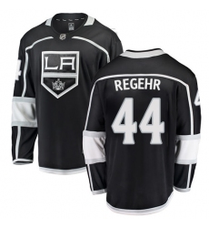 Men's Los Angeles Kings #44 Robyn Regehr Authentic Black Home Fanatics Branded Breakaway NHL Jersey