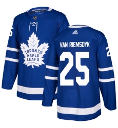 Men's Adidas Toronto Maple Leafs #25 James Van Riemsdyk Premier Royal Blue Home NHL Jersey