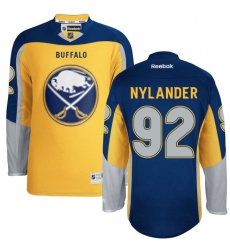 Men's Reebok Buffalo Sabres #92 Alexander Nylander Authentic Gold New Third NHL Jersey