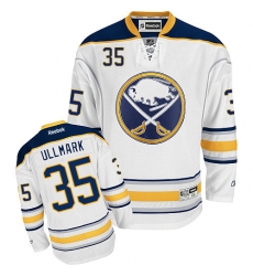 Women's Reebok Buffalo Sabres #35 Linus Ullmark Authentic White Away NHL Jersey