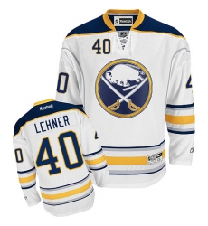 Women's Reebok Buffalo Sabres #40 Robin Lehner Authentic White Away NHL Jersey