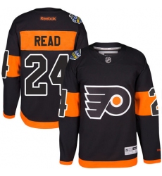 Men's Reebok Philadelphia Flyers #24 Matt Read Authentic Black 2017 Stadium Series NHL Jersey