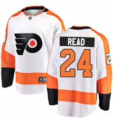 Youth Philadelphia Flyers #24 Matt Read Fanatics Branded White Away Breakaway NHL Jersey
