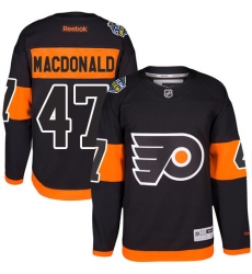 Youth Reebok Philadelphia Flyers #47 Andrew MacDonald Premier Black 2017 Stadium Series NHL Jersey