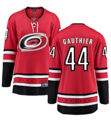 Women's Carolina Hurricanes #44 Julien Gauthier Fanatics Branded Red Home Breakaway NHL Jersey