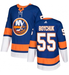Men's Adidas New York Islanders #55 Johnny Boychuk Premier Royal Blue Home NHL Jersey